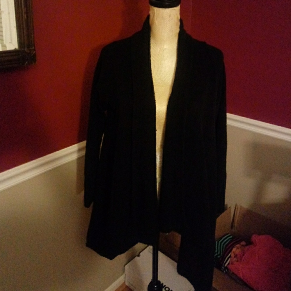 Black Long Sleeve Cardigan
